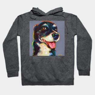 Smiling Australian Shepherd Mix Hoodie